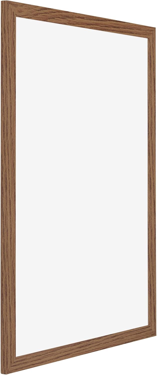 Cornice Decorativa Mura 35x35 Cm In Legno Con Vetro Acrilico Antiriflesso - Bianco Opaco Per Parete - Foto 6