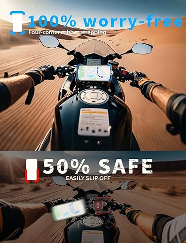 Miniatura 5 de Soporte para teléfono de bicicleta de 4 generación súper fácil de instalar, bloqueo rápido 1S clip de montaje de teléfono para motocicleta, soporte