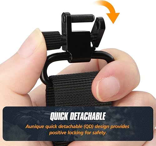 Miniatura 4 de VicBre 6 piezas giratorias de metal, dos puntos de fijación rápidaliberación para escopeta de rifle, 11.25 pulgadas