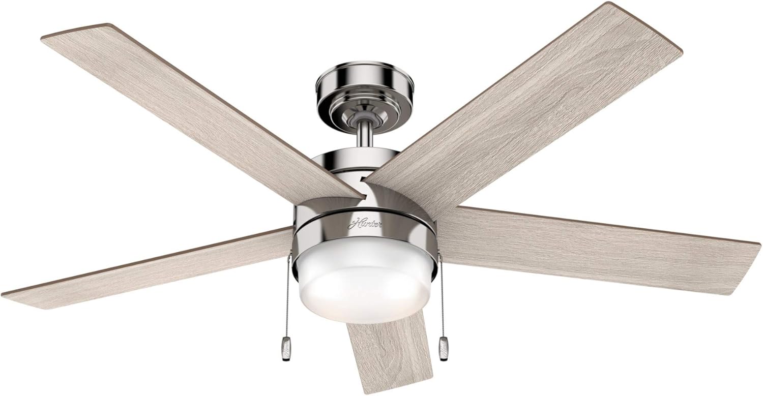 Review Hunter Fan Company 59621 Claudette Ceiling Fan, 52, Polished Nickel Finish Exclusive Discount 80% Offer Hunter Fan Company 59621 Claudette Ceiling Fan, 52, Polished Nickel Finish