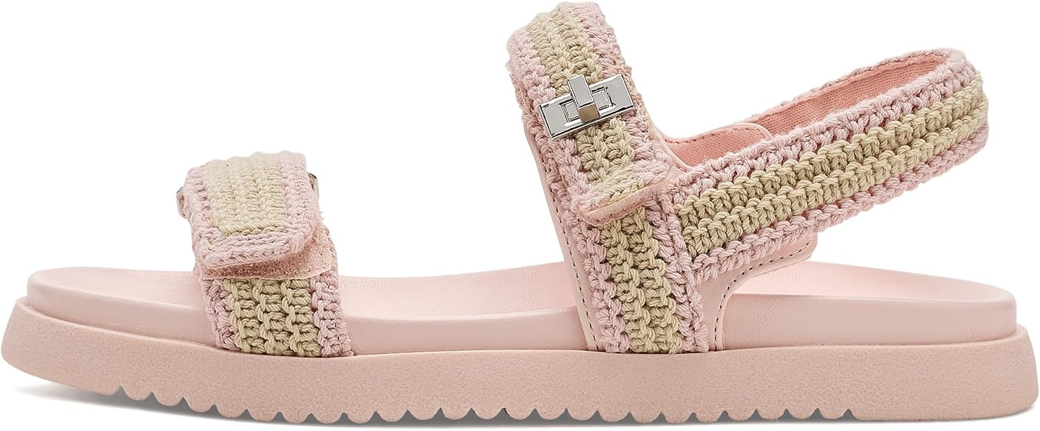 Steve Madden Girls Mona (Little Kid/Big Kid) Light Pink Multi 5 Medium Big Kid