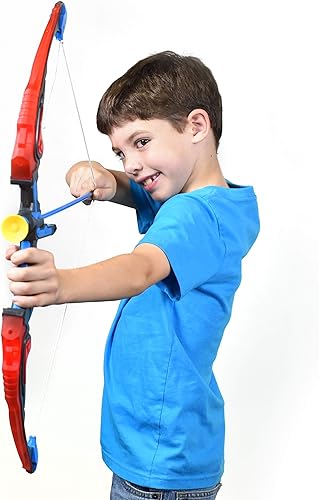 Miniatura 4 de Sunny Days Entertainment Arco y flecha del espacio fotón – Juguete galáctico de juego de simulación para niños | Incluye luces y 3 flechas de