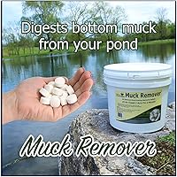 Vista 6 de Pellets removedor de suciedad de 5 libras (10 cucharadas) Tabletas de estanque tratan 1.25 acres Removedor de polvo de lago, reductor de lodos