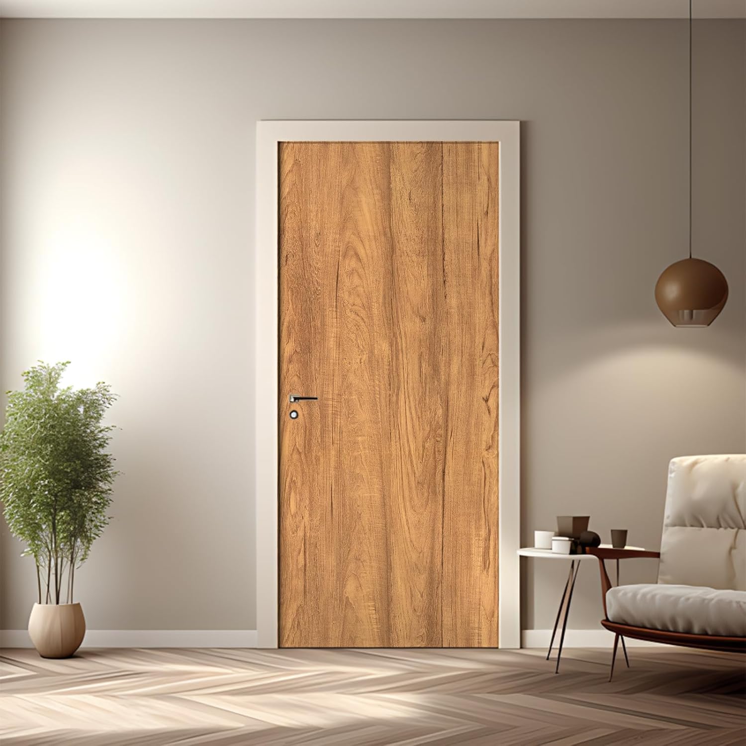 practicalWs Wood Grain Contact Paper Peel and Stick - Self Adhesive Brown Wallpaper for Cabinet - Waterproof Vinyl Wrap for Kitchen Countertop - Wall Paper for Furniture Shelf Liner 23.6’’ x 78.7’’