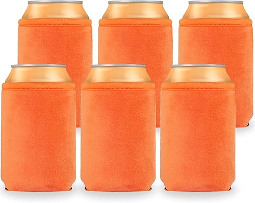 Miniatura 8 de Enfriadores de latas de cerveza en blanco de piel sintética, fundas de neopreno aisladas de felpa suave, proyectos de vinilo HTV para bodas,