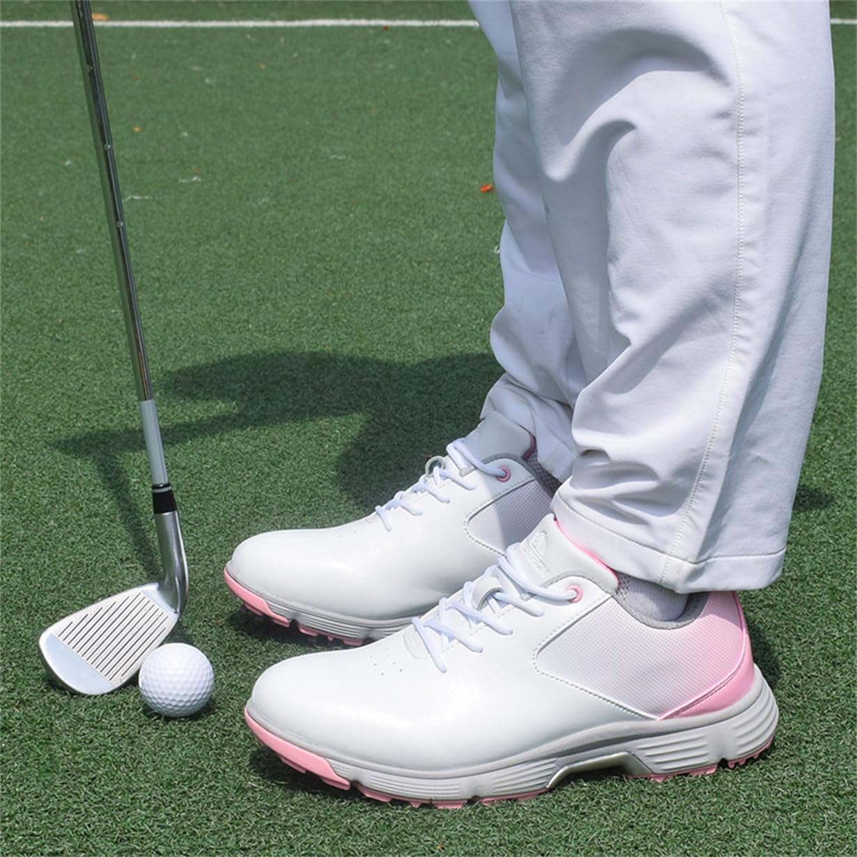 Waterproof Golf Shoes for Women Non-Slip Golfers Footwear Lightweight Professional Spiked Sport Sneakers