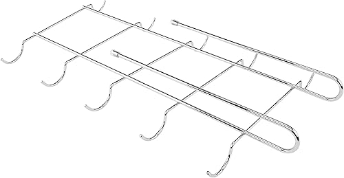 Miniatura 2 de Southern Homewares Soporte de almacenamiento de metal para tazas debajo del estante para cocina, despensa, armario cromado