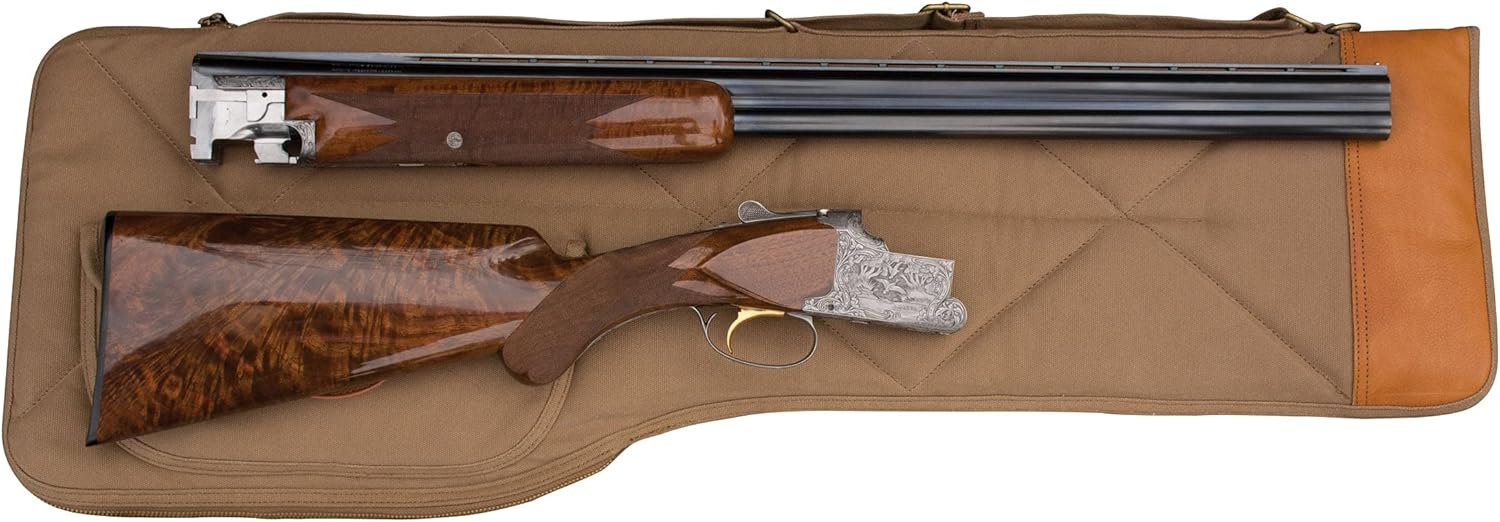 MidwayUSA Deluxe Cotton Canvas Takedown Shotgun Case 32" Dark Khaki
