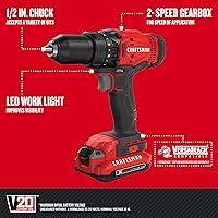 Vista 4 de CRAFTSMAN CMCK400D2 Kit combinado de herramientas eléctricas de 4 herramientas de 20 voltios máximo con funda blanda