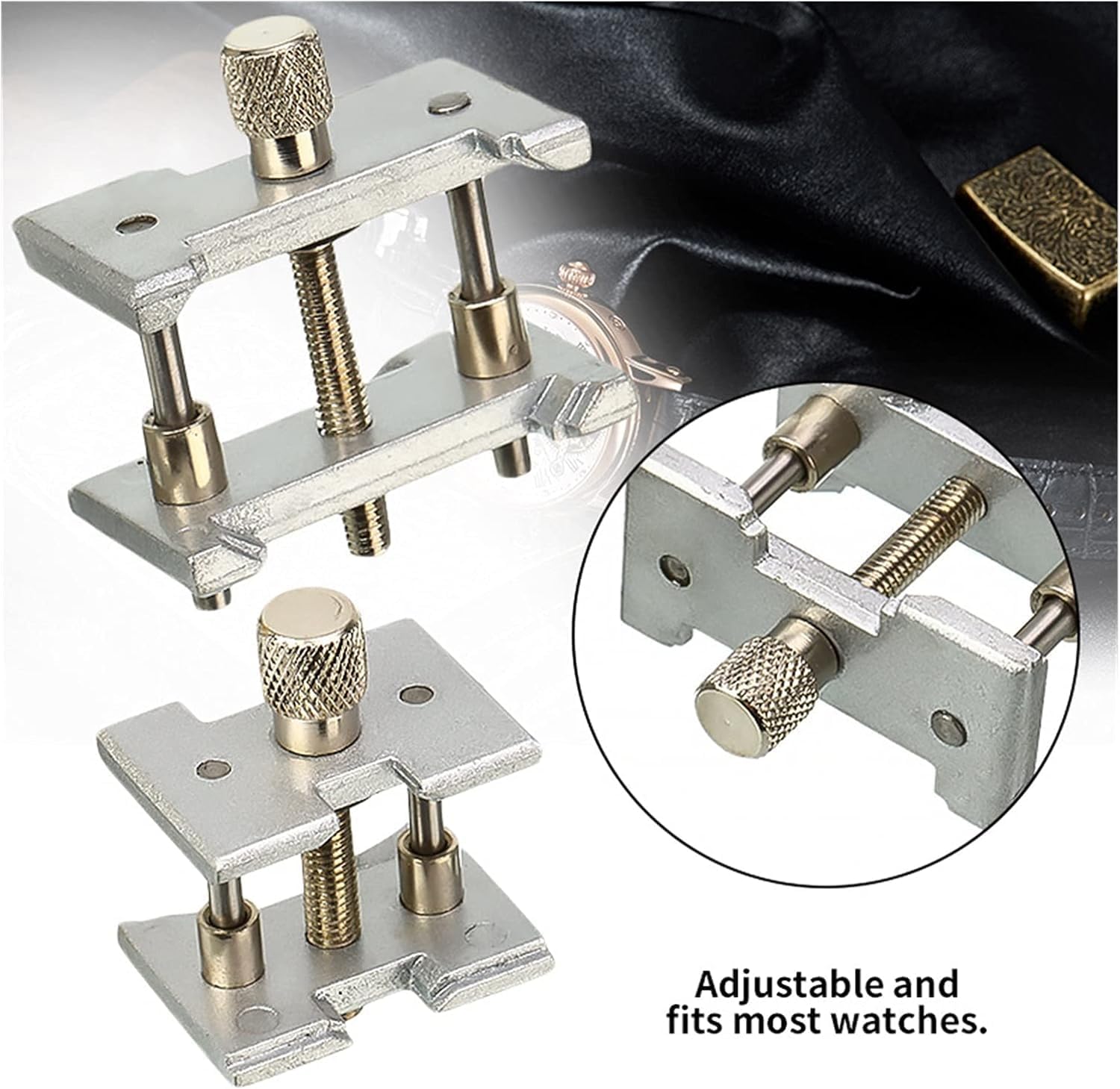 2pcs/Set Metal Watch Movement Holder Fixed Base Multi Function for Watchmaker Watch Clamp Watches Repair Tools Accessories Repair Tool kit/30295