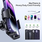 Miracase 3-in-1 Supports de téléphone portable pour votre voiture, Support universel de téléphone de voiture pour tableau de bord Air Vent Pare-brise Compatible avec iPhone 16 15 14 13 12 13 Pro Max Xs XR X, Galaxy Noir
