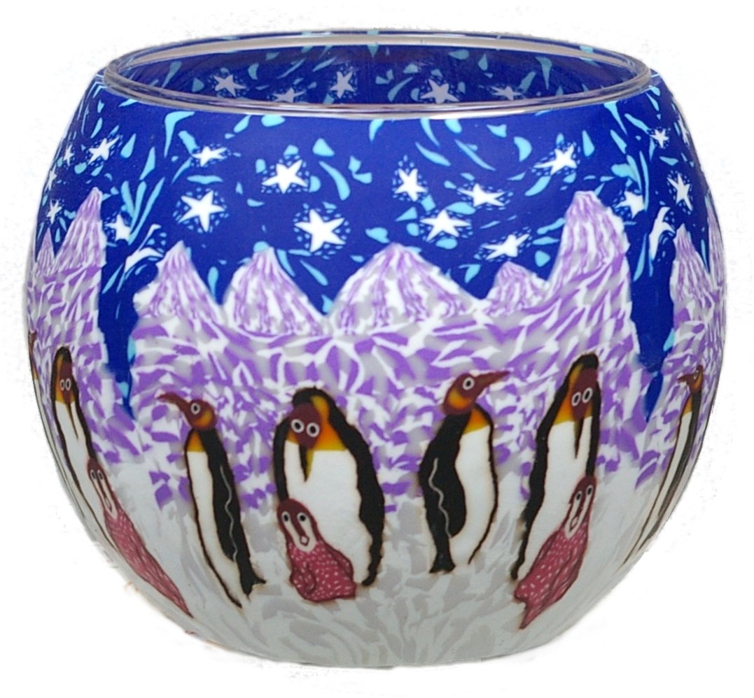 Kerzenfarm 21005 Glowing Glass Tealight-Holder, Multi-Colour