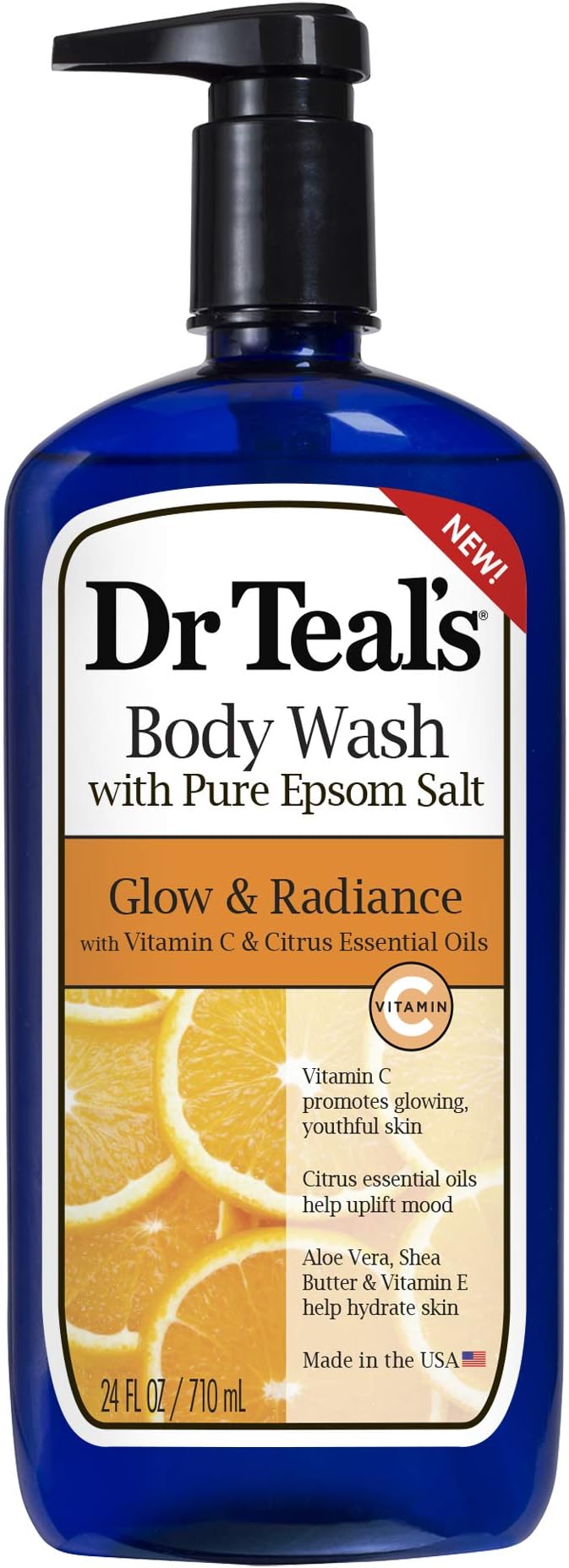 Dr Teal's Body Wash with Pure Epsom Salt, with Prebiotic