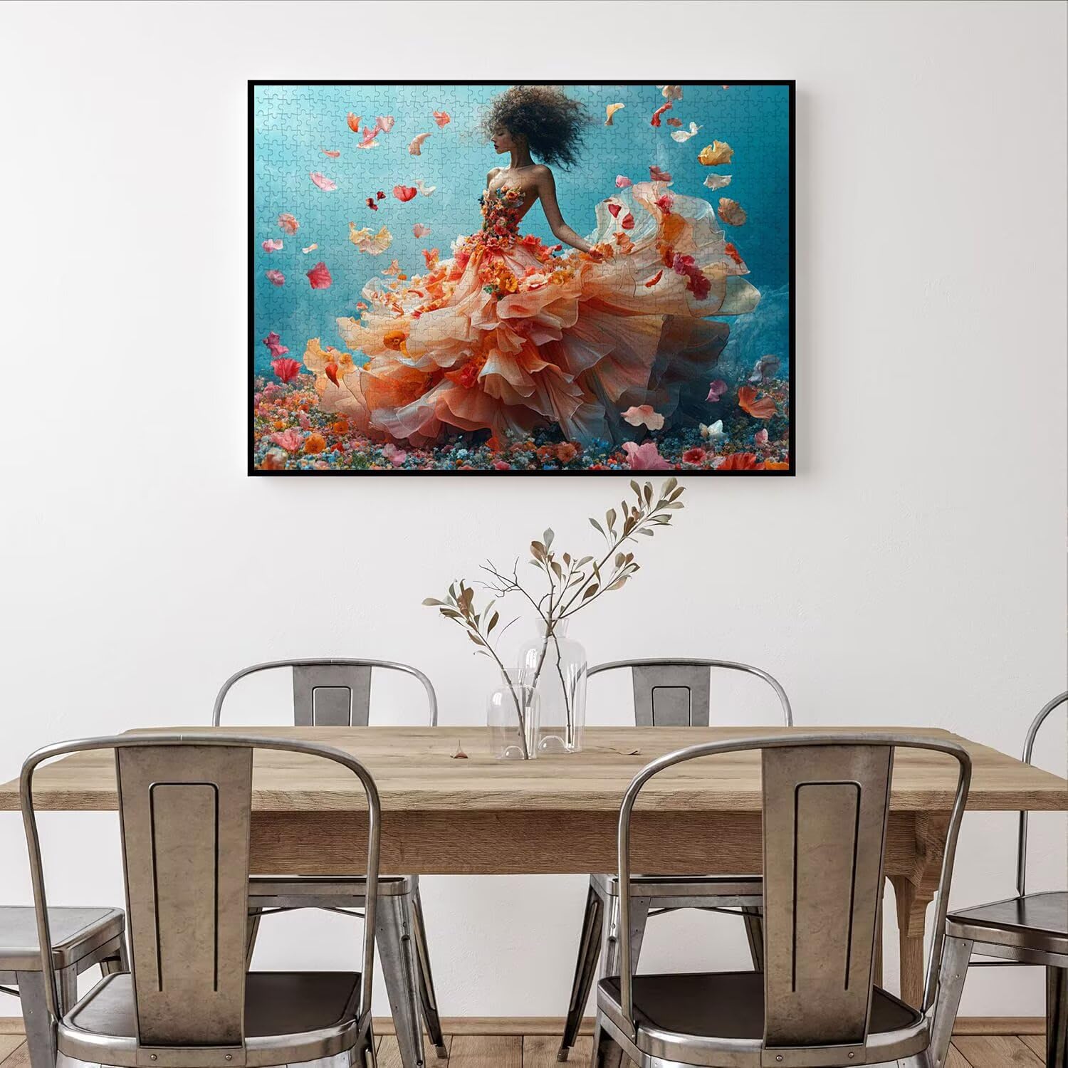 Puzzle 5000 Pezzi Donna. Puzzle Adulti, Gioco Educativo, n-665 | Jigsaw Puzzles Petali, Impossibile Difficile Sfida, Classici Gioco Familiare, Giochi Divertenti, Idee Regalo
