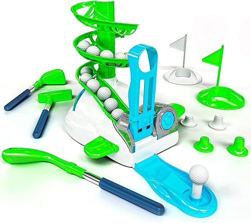 Tecnock Juego de juguetes de golf para niños, juguetes deportivos al aire libre para niños de 4 a 8 años