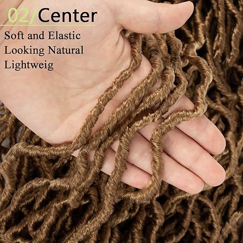 Vista 42 de Umylar Rastas de pelo sintético de ganchillo de 18 pulgadas, 7 paquetes de 7 paquetes de extensiones de cabello sintético de ganchillo para mujeres