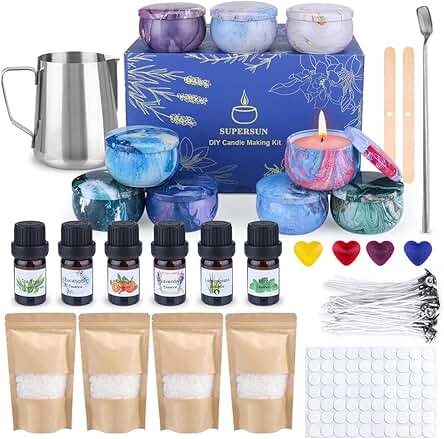 SUPERSUN Candles Making Kit for Adult - Christmas...