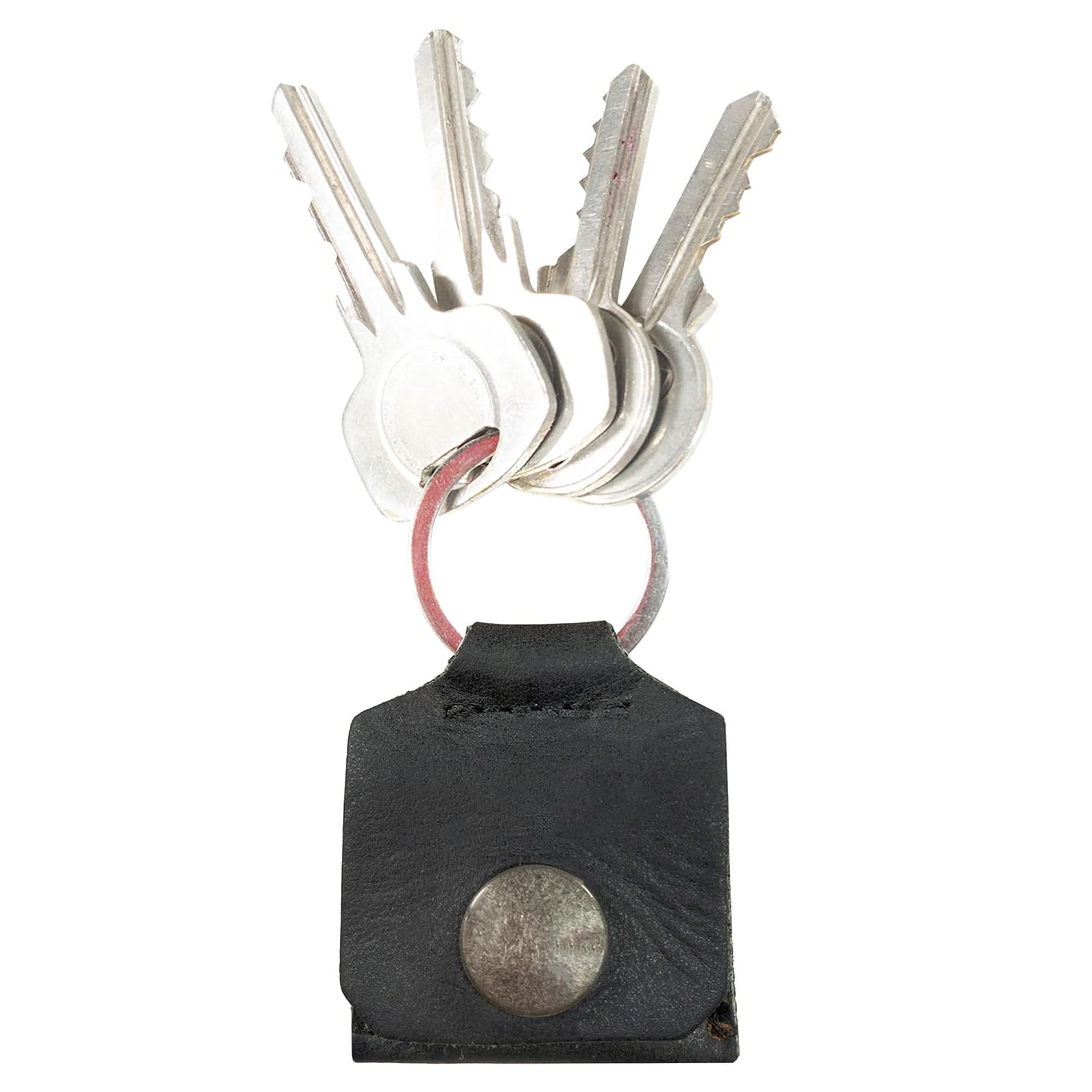 Rustic Leather Switch Cartridge Game Keychain/SD Card/Guitar Pick Holder Handmade by Hide & Drink (Charcoal Black) image 3