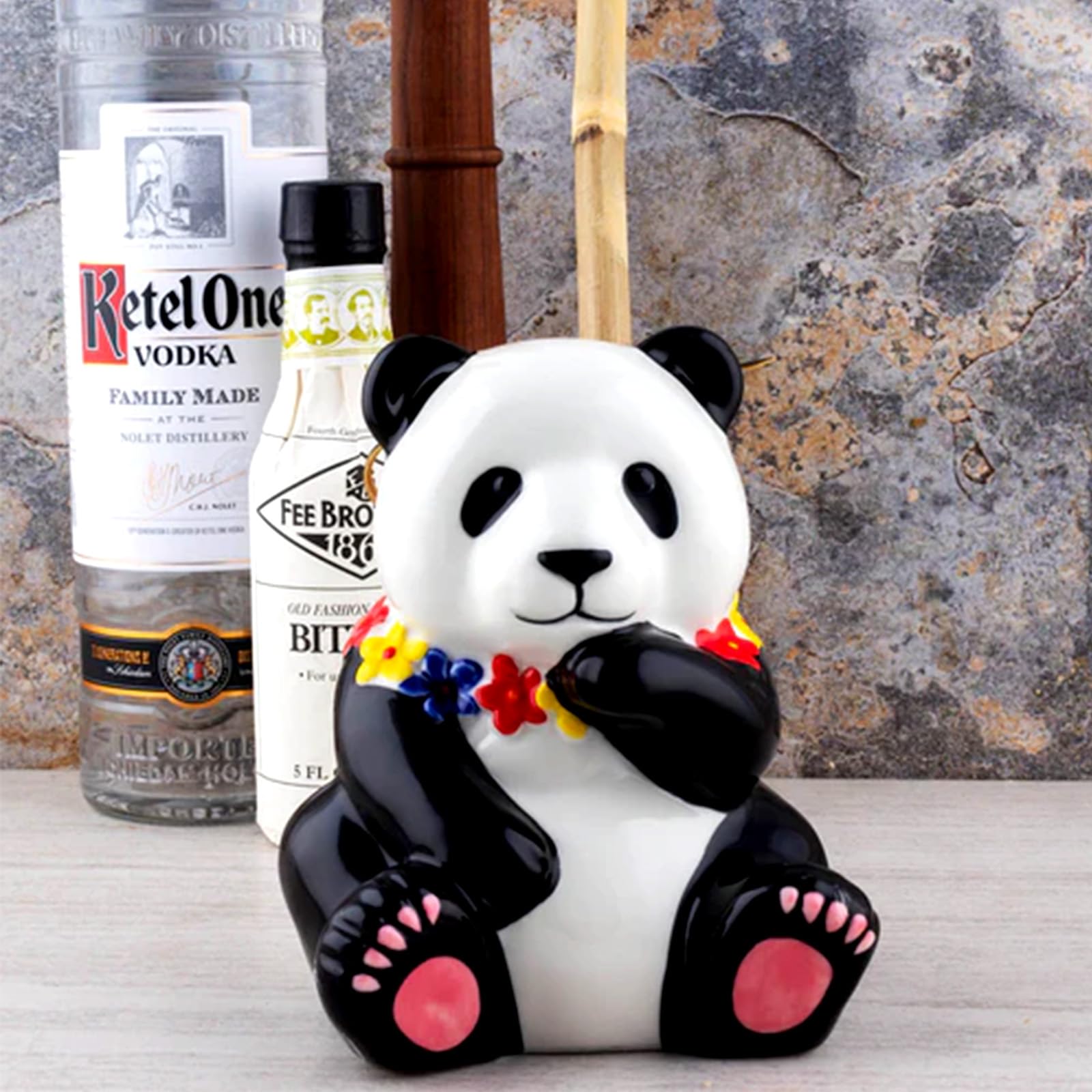Amazon.com | BARCONIC® TIKI DRINKWARE - PANDA - 17 oz.: Coffee