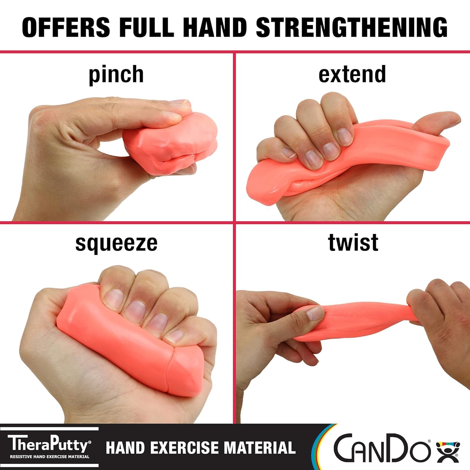 CanDo 10-2812 Peg Turn for Puttycise Theraputty Tool