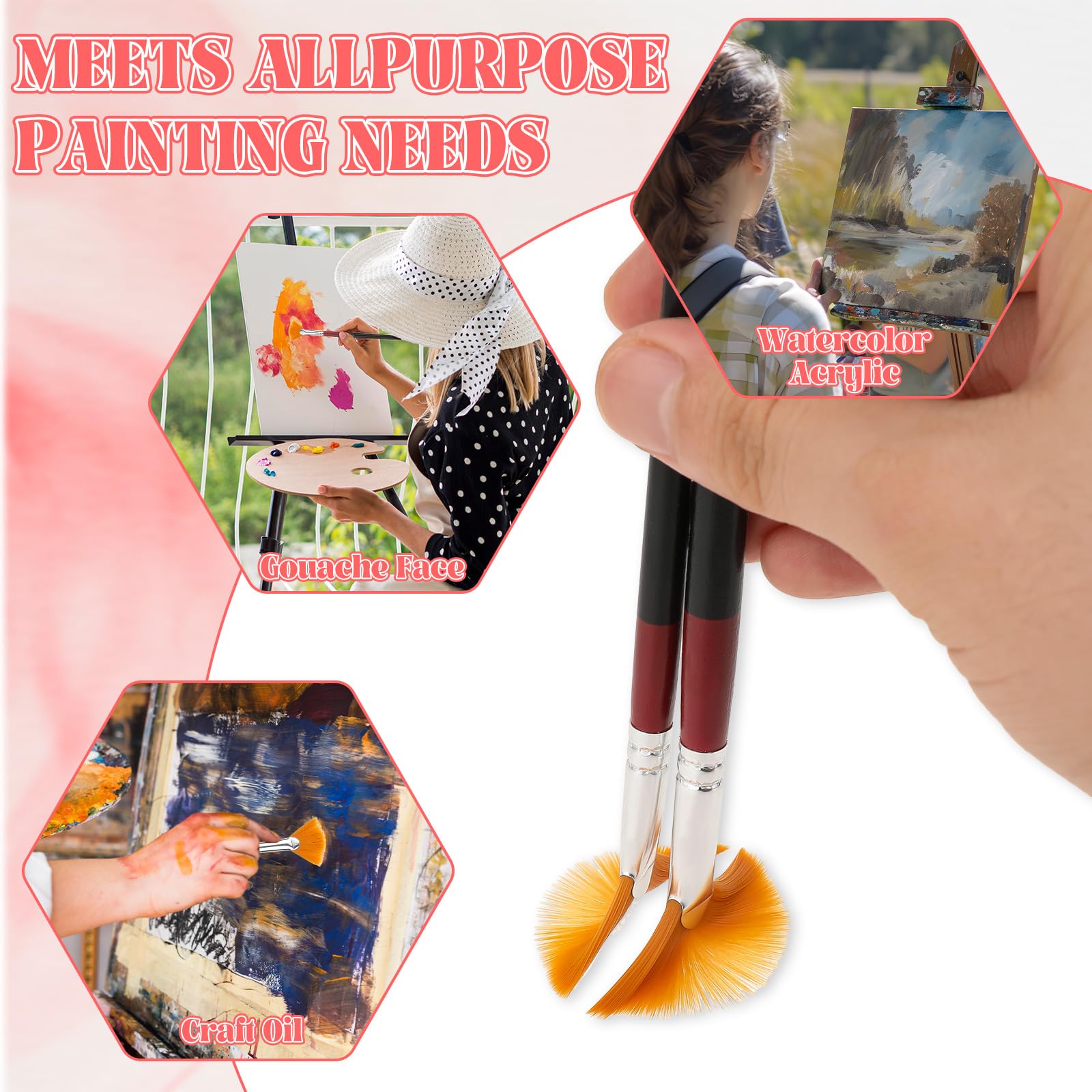Royal Talens Art Creations Olie- en Acrylpenselenset van 10 - Polyester