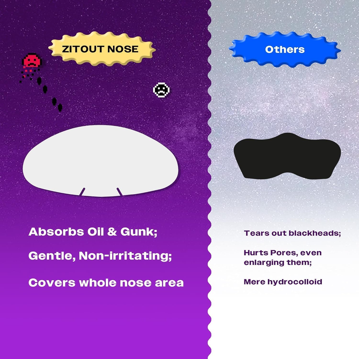 AVARELLE Nose Patch Pore & Oil Control - Hydrocolloid Pore Strips for Nose Pore Oil, Blackhead, Pimples and Zits - Image 4