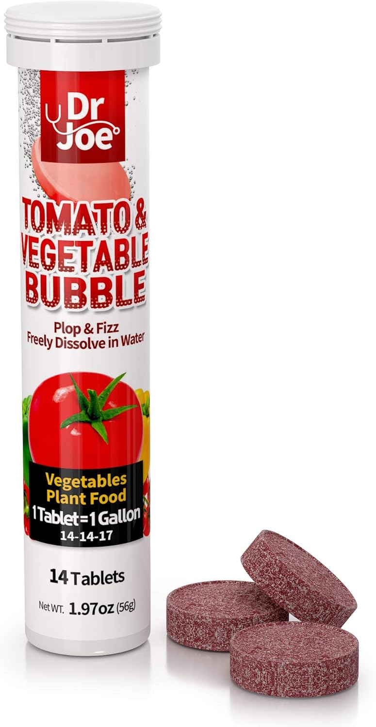 Dr. Joe Fertilizante Líquido para Tomates y Verduras 14 Tabletas 14-14-17