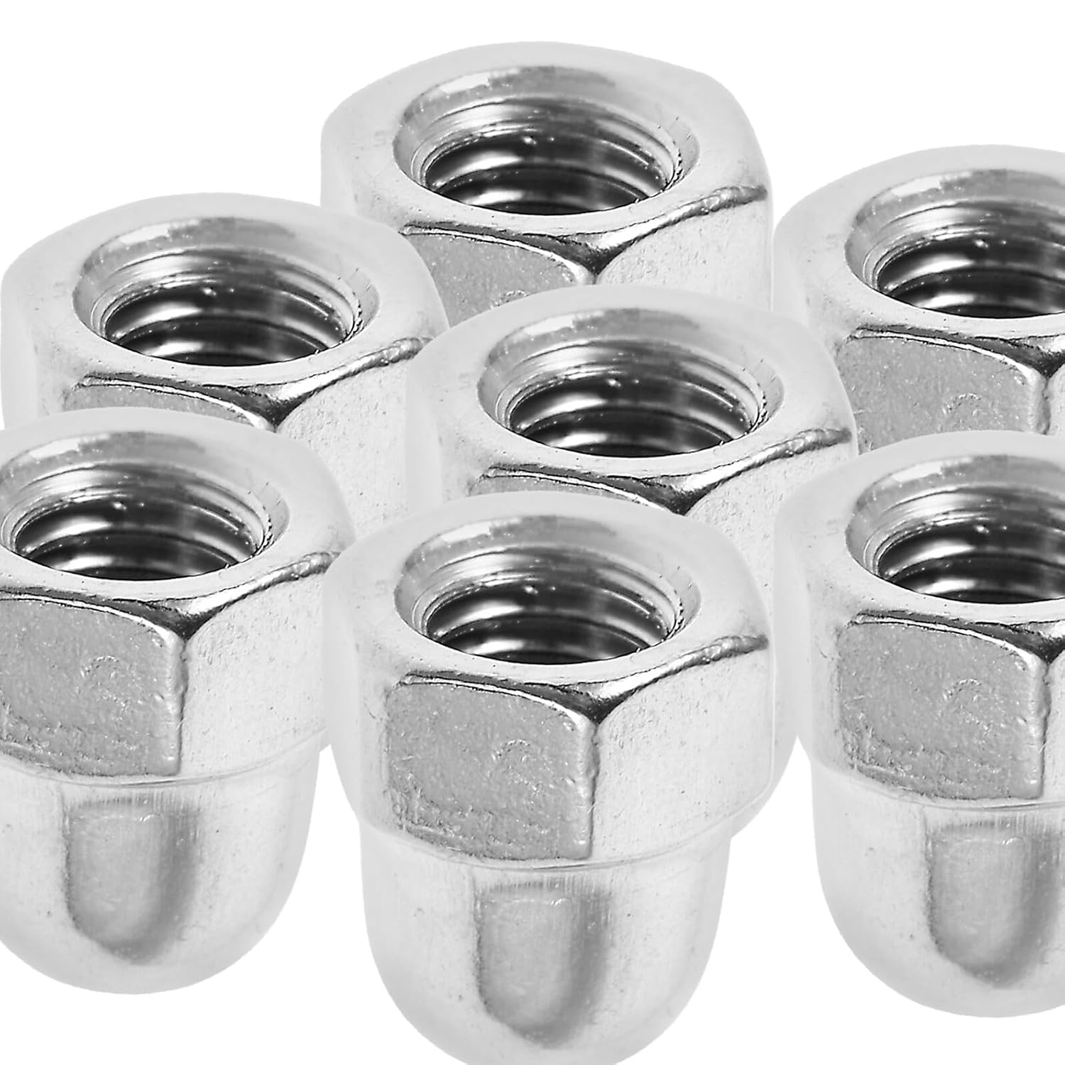 NOLITOY 20pcs M5 304 Stainless Steel Hexagonal Dome Head Acorn Nuts Protective Bolt Covers for Industrial Fastening and Outdoor Applications