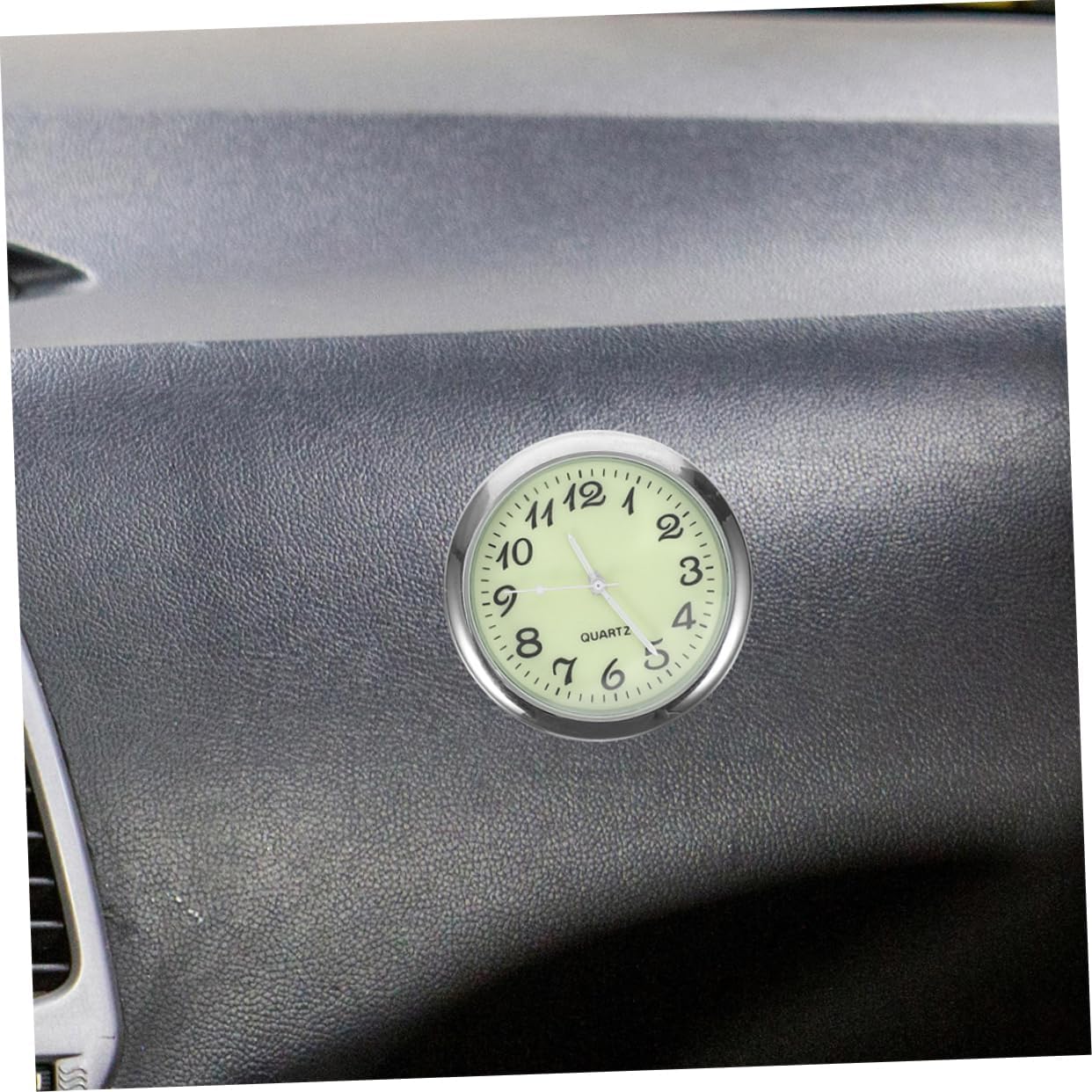 Mikinona 2pcs Car Clock Dashboard Bonding Clock Electronic Quartz Luminous Stick Design