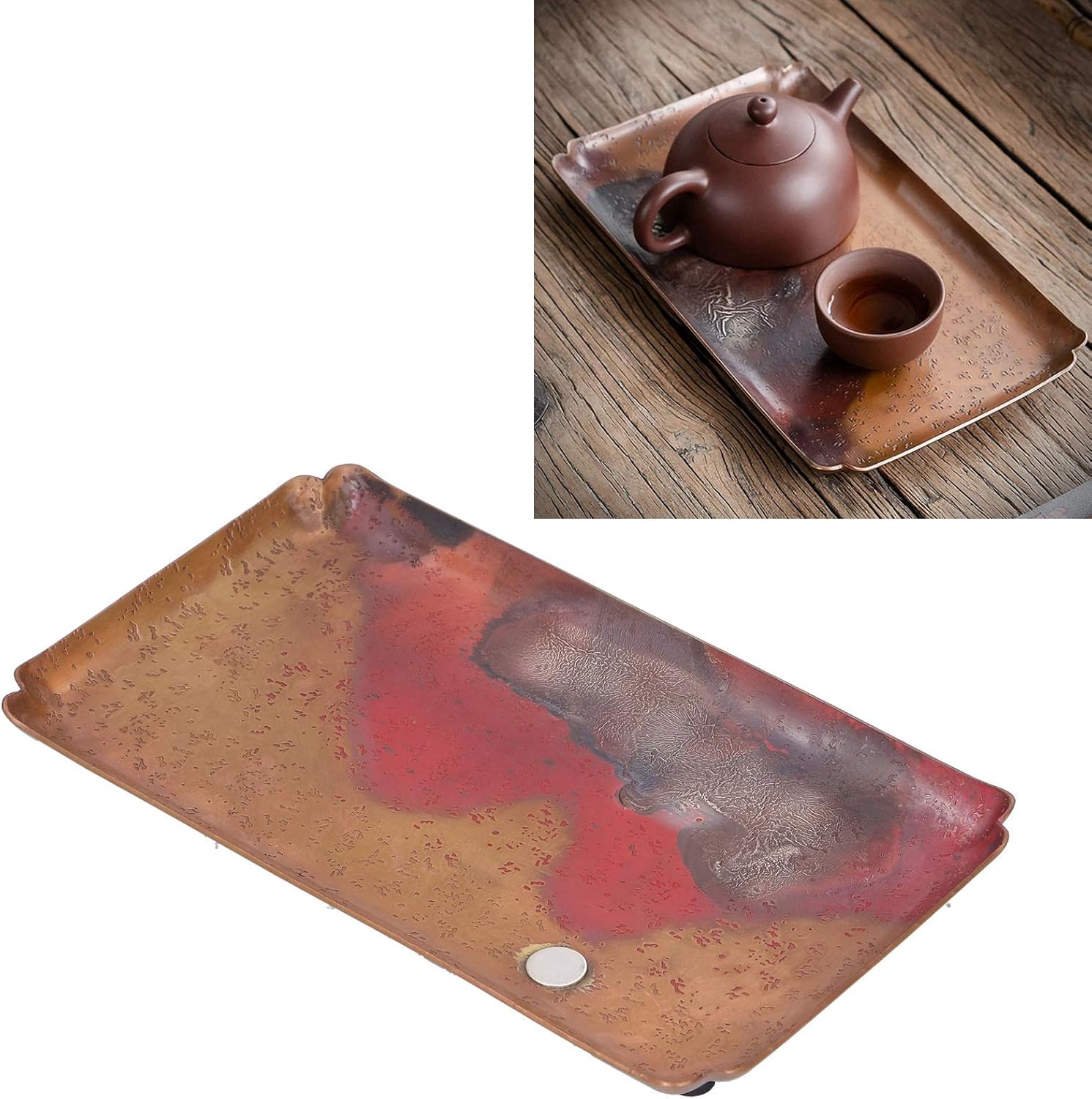 古伊万里大皿 約39cm 古伊万里 芙蓉手吉祥文色絵皿 直径39cm 古伊万里