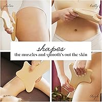 Vista 4 de tuuli Accesorios – Masajeador de drenaje linfático Gua Sha, masajeador linfático multifuncional para brazos, piernas, espalda y más, masajeador