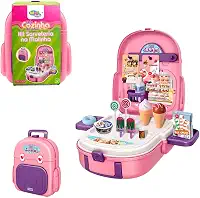 Kit Sorveteria na Malinha, Wellmix, 21 peças