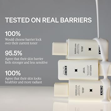 KNEMO BARRIER LOCK Rice PDRN Milk Essence - Intense Hydrating Barrier Repair Milky Toner with 6 Ceramides Deep Moisture for Dry, Sensitive, Irritated Skin