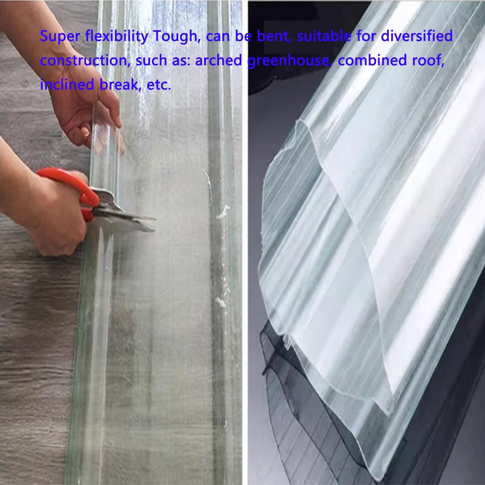 1mm Polycarbonat Gewächshausplatten Kunststoff Dachpaneele