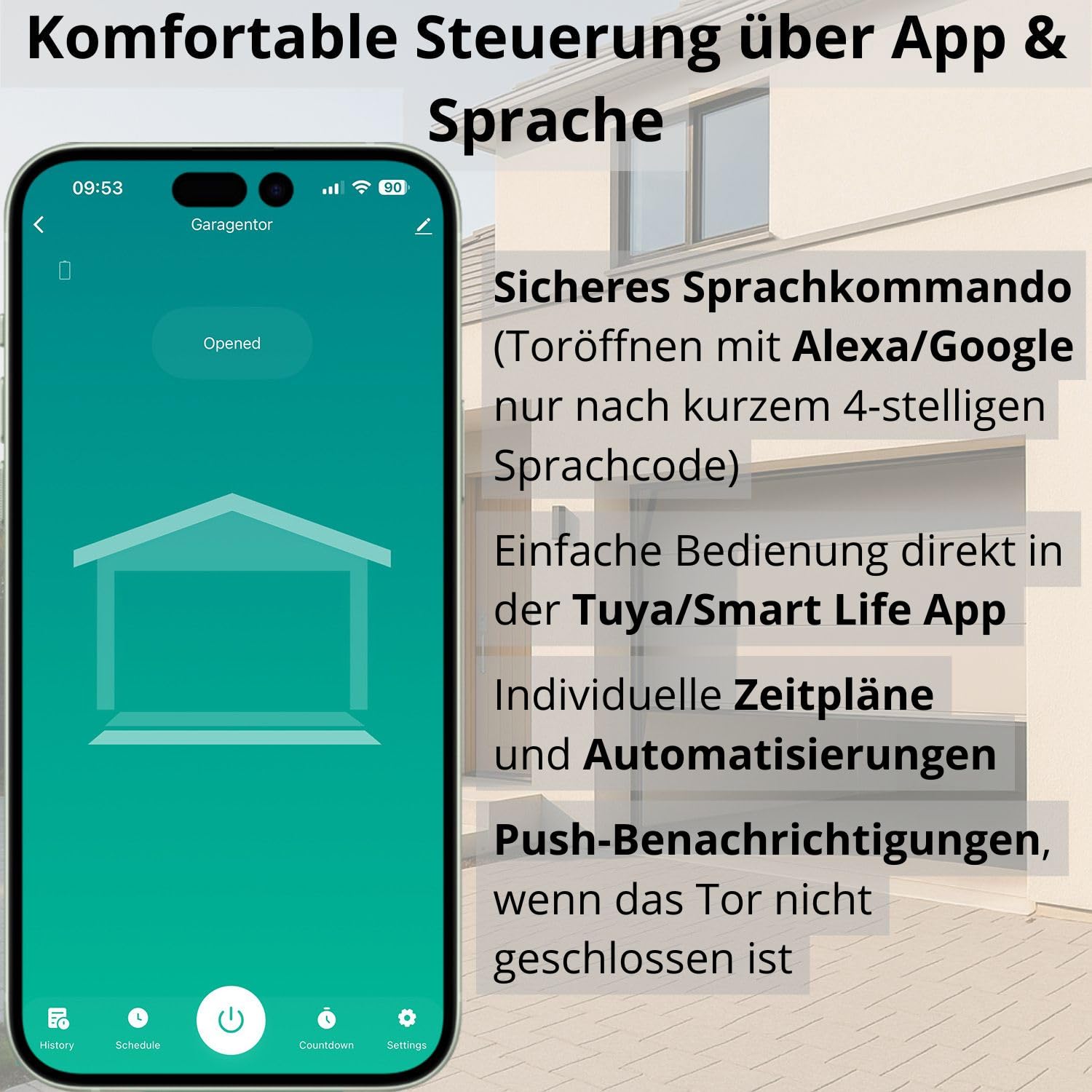 Sterownik do bramy garażowej TUYA WIFI