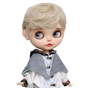 Only One Wig Is Suitable For Dolls With A Head Size Of 10 Inches Short Curly Wigs Blonde