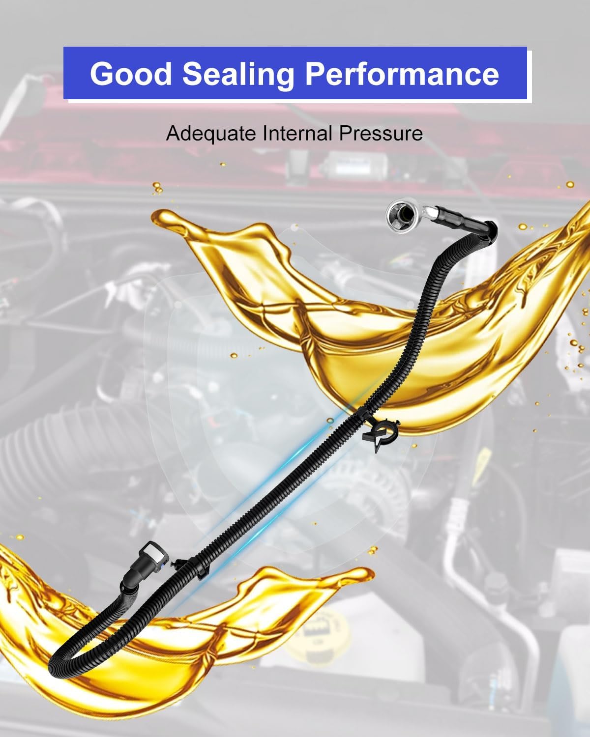 Fuel Supply Tube Fit for Jeep Wrangler 2012-2018 3.0L Gas or 3.6L Engine Replace 68141849AD, Fuel Line