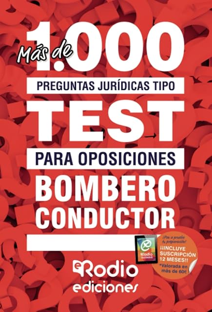 Portada de Más de 1.000 Preguntas Jurídicas para Bombero-Conductor