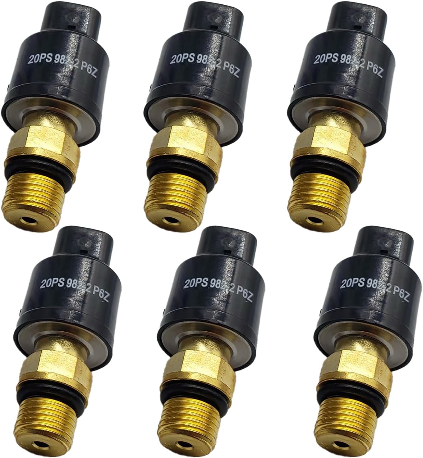 6PCS Pressure Sensor for Volvo EC135 EC140 EC160 EC180 Excavator VOE14562193 20PS982-2 14562193