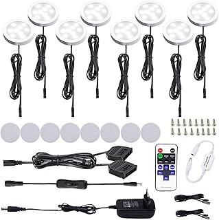 AIBOO LED Cabinet Lights, Complete Set of 8, ...,