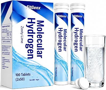 Hydrogen Water Tablets, Hydrogen Tablets for Drinking Water, Zesty Lime