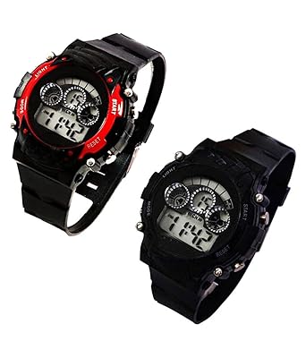 S S TRADERS 7 Colours with Changeable Light Boys and Girls Digital Watch