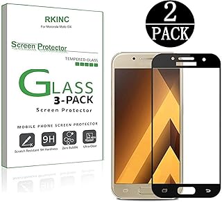 Protector de pantalla para Samsung Galaxy J5 2016, RKINC [2 paquetes] Protector de pantalla ? Cobertura completa de cristal templado Protector de pantalla ? [borde redondo 3D] [dureza 9H] [Crystal Cle