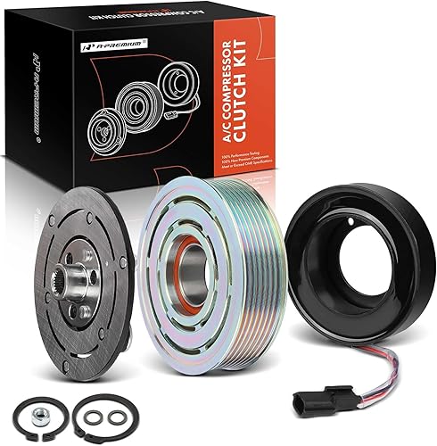 A-Premium Kit de embrague de compresor de aire acondicionado compatible con Infiniti Q50 2014-2022, Q60 2017-2022, 2.0L 3.0L 3.5L 3.7L