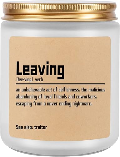 Velas perfumadas de lavanda, regalos traviesos para mujeres y hombres, regalos de despedida para compañeros de trabajo, divertidos regalos de