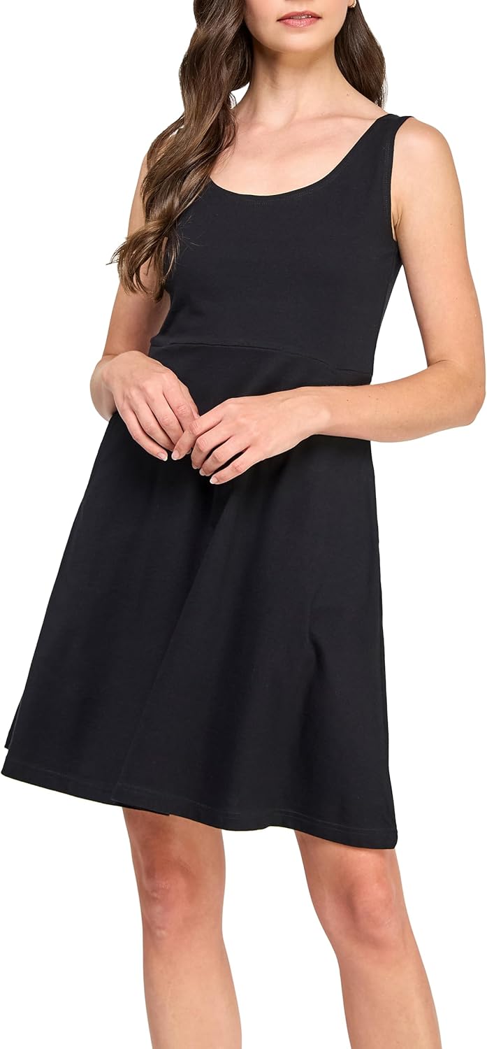 GREEN VOYAGE Women's GOTS Certified 100% Organic Cotton Casual Sleeveless Tank Dress with Pocket - Image 2