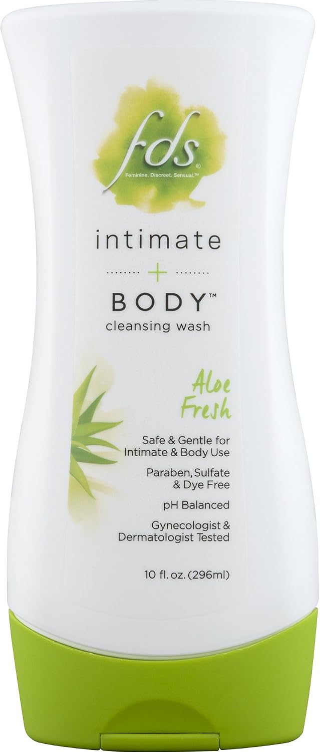 FDS Feminine Hygiene Wash for Gentle Cleansing, Aloe Fresh, 10 Ounce