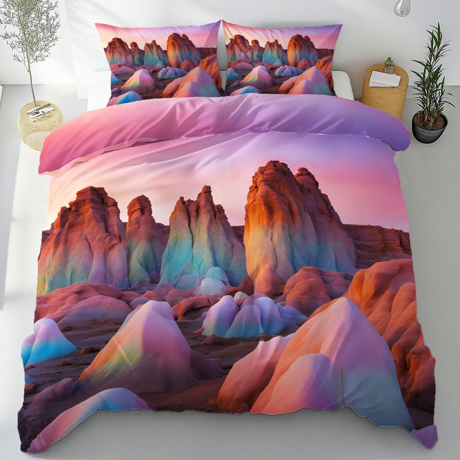 Housse de couette respirante 220x240 zippée microfibre douce