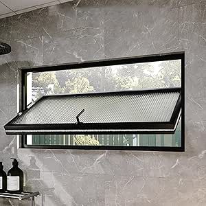 360° Rotatable Window F Mount - Metal Embedded Handle for Bathroom ...