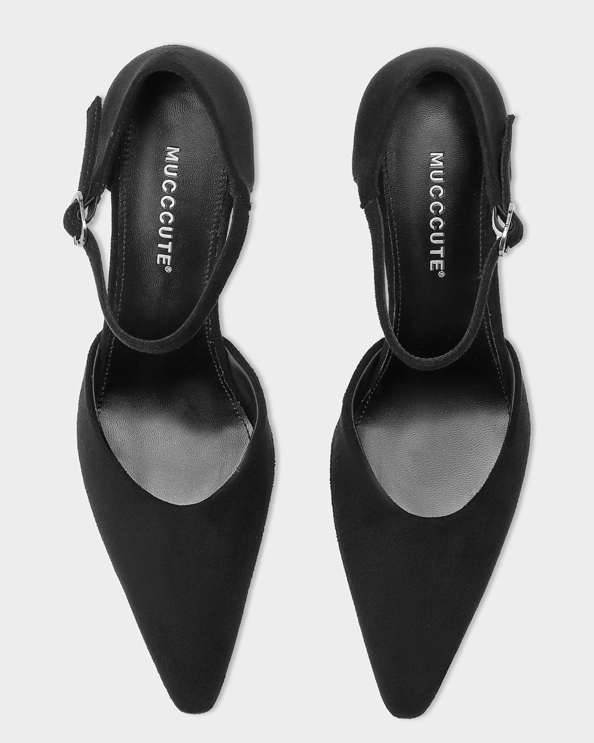 MUCCCUTE High Heels for Women Closed Pointed Toe Comfortable Pumps Ladies 3 Inch Stiletto Slip On Heels Work Wedding D'Orsay Cross Strap Dress Shoes - Image 9